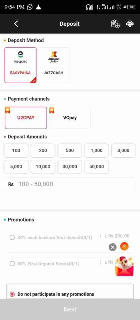 90X Game Deposit and Withdrawal Settings